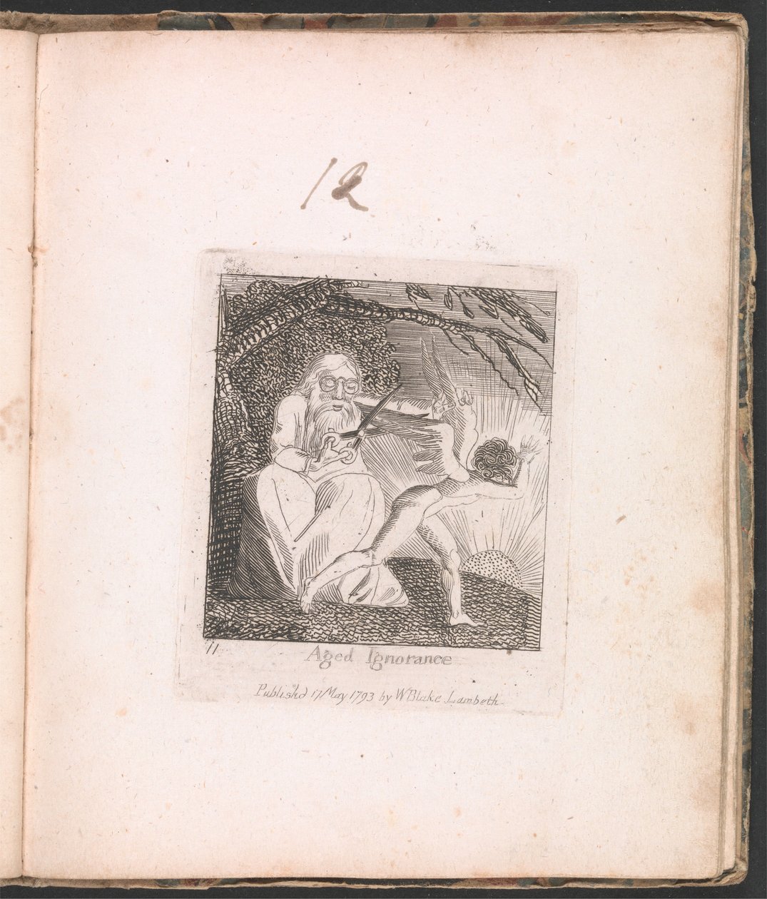 For barn. The Gates of Paradise, Plate 13, Aged Uvitenhet av William Blake