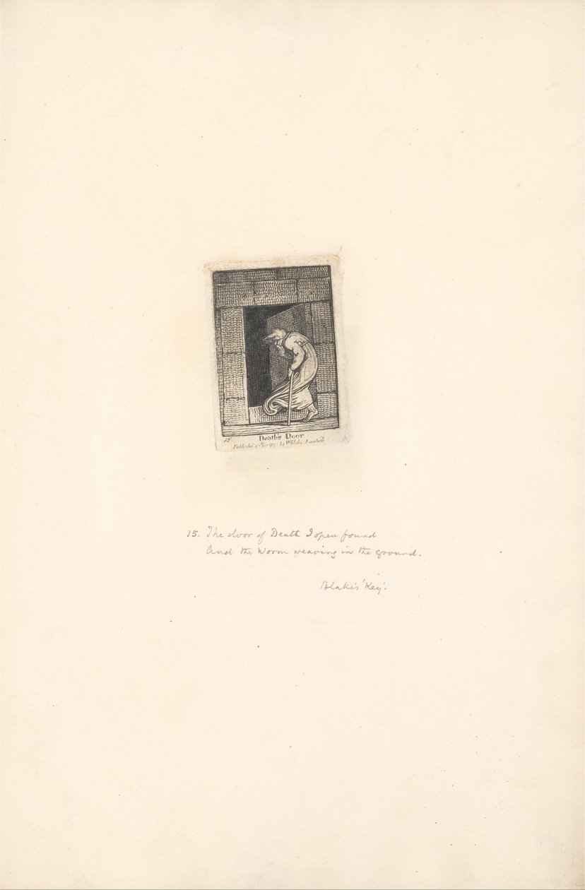 For kjønnene- The Gates of Paradise, Plate 17, Death