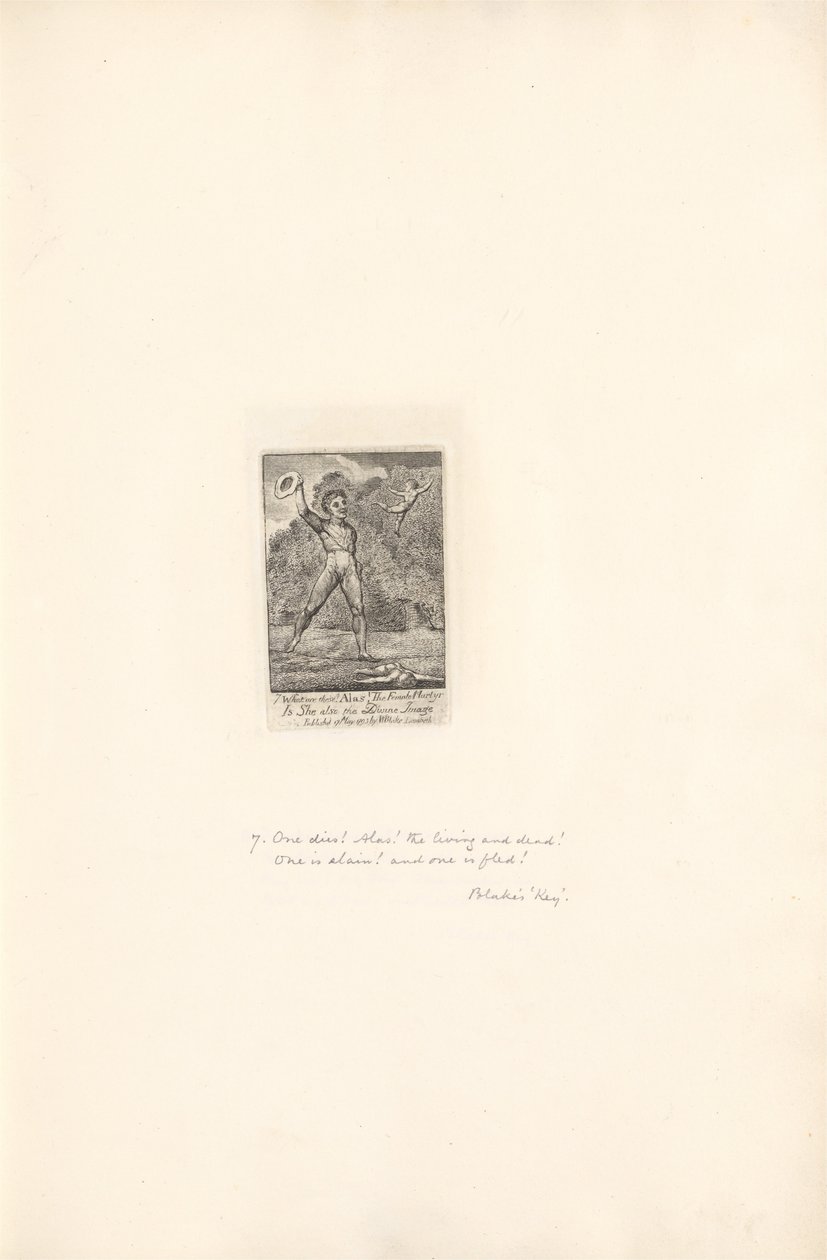 For kjønnene - The Gates of Paradise, Plate 9, Akk! av William Blake