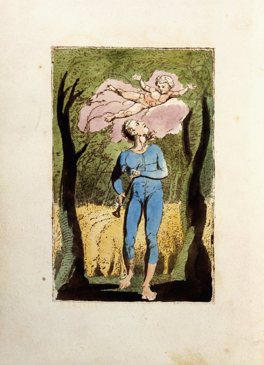 Frontispice, fra "Songs of Innocence", 1789 av William Blake