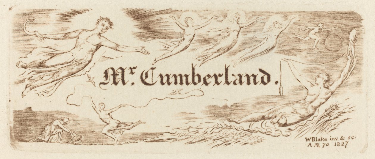 George Cumberlands kort av William Blake