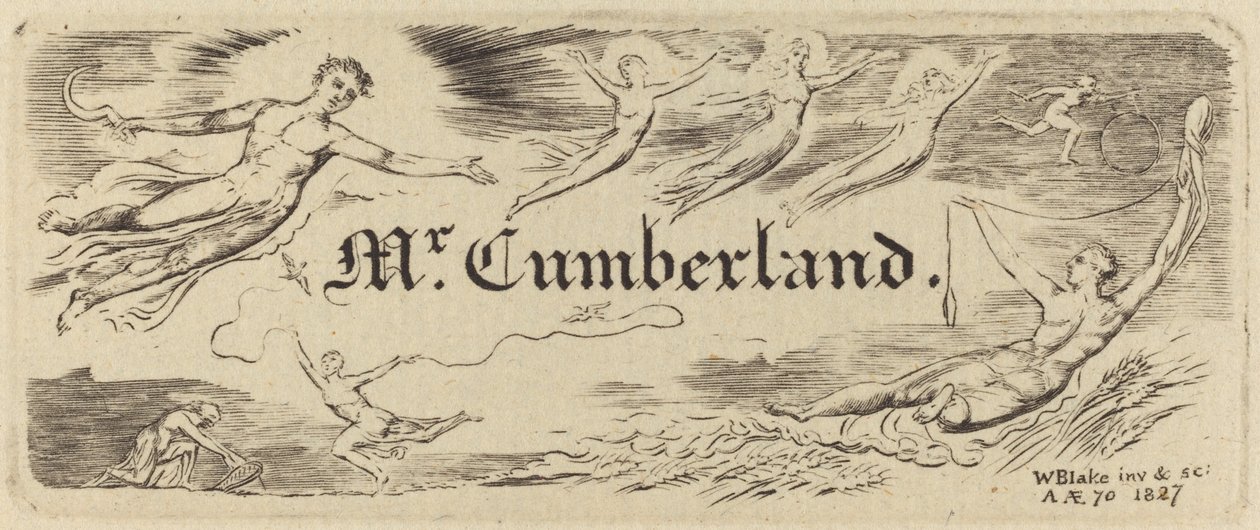 George Cumberlands kort av William Blake