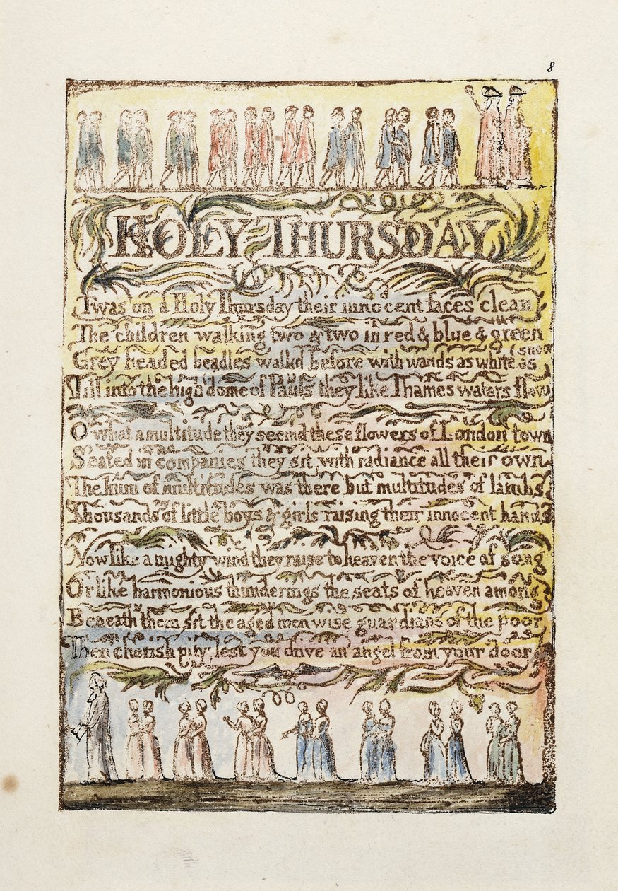 Hellige torsdag 1789 av William Blake