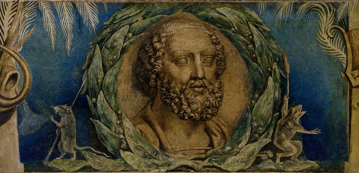 Homer, ca. 1800-03 (tempera på lerret) av William Blake