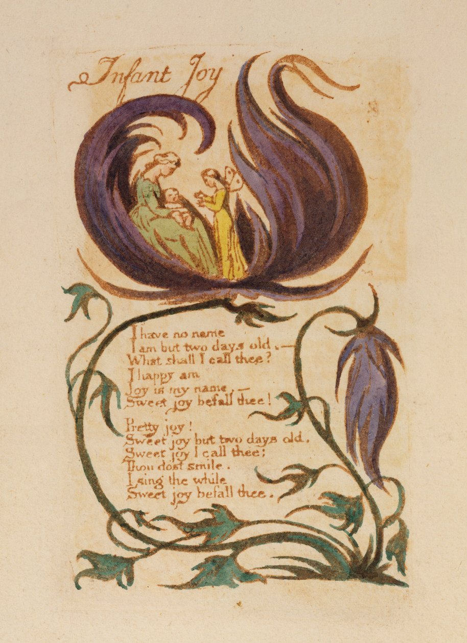 Infant Joy, fra "Songs of Innocence", 1789 av William Blake