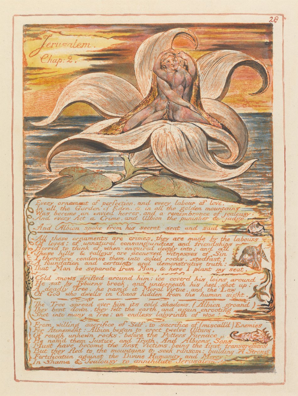 Jerusalem, Kapitel 2. Jeder Schmuck der Vollkommenheit... (Platte 28) av William Blake