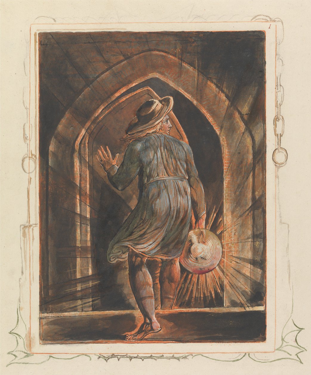 Jerusalem, frontispis (plate 1) av William Blake
