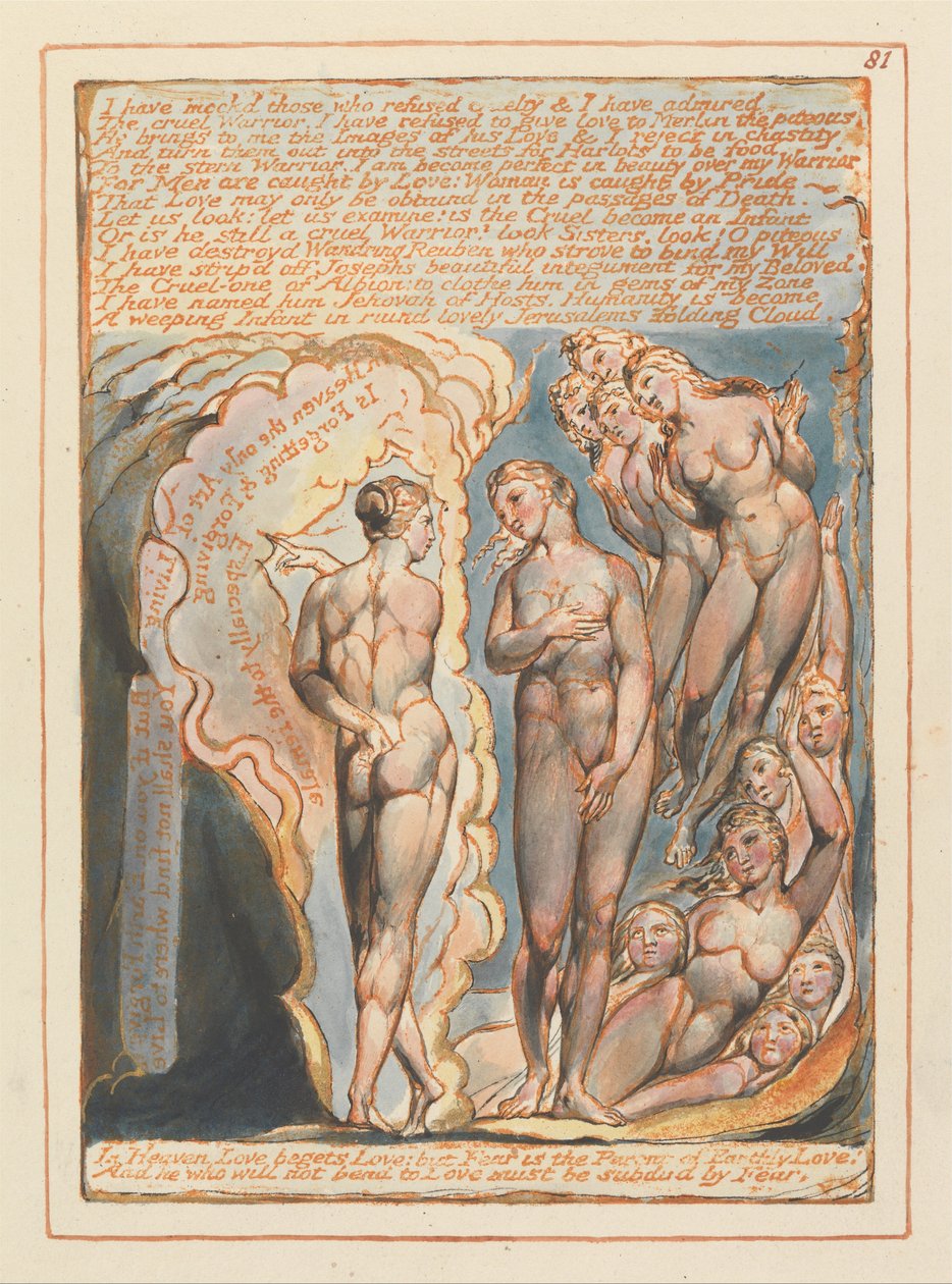Jerusalem, Plate 81, jeg har hånet dem.... av William Blake