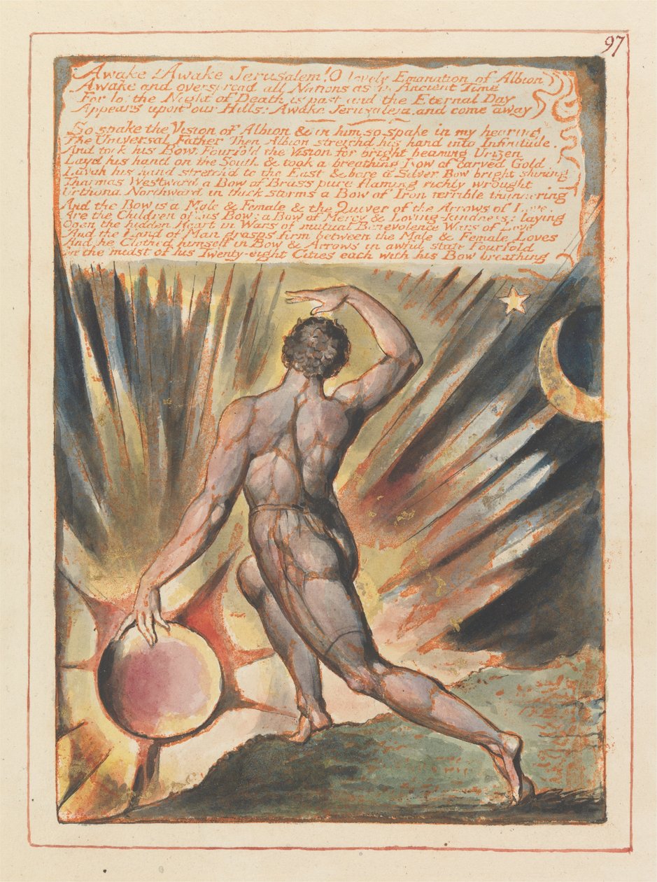 Jerusalem, Plate 97, Våkn opp! Våkn opp Jerusalem.... av William Blake