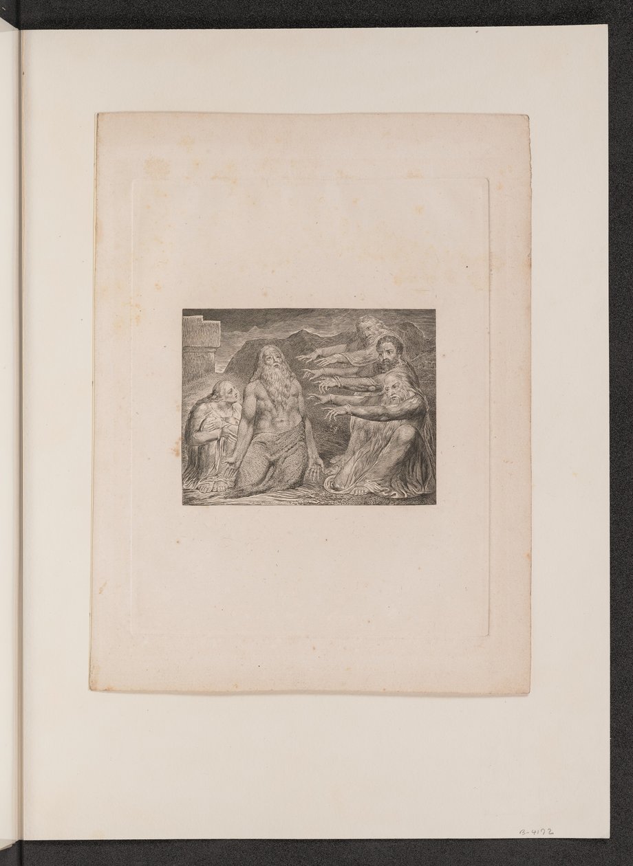 Job irettesatt av hans venner, 1825. av William Blake