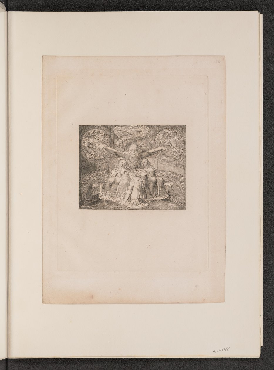 Job og hans døtre av William Blake