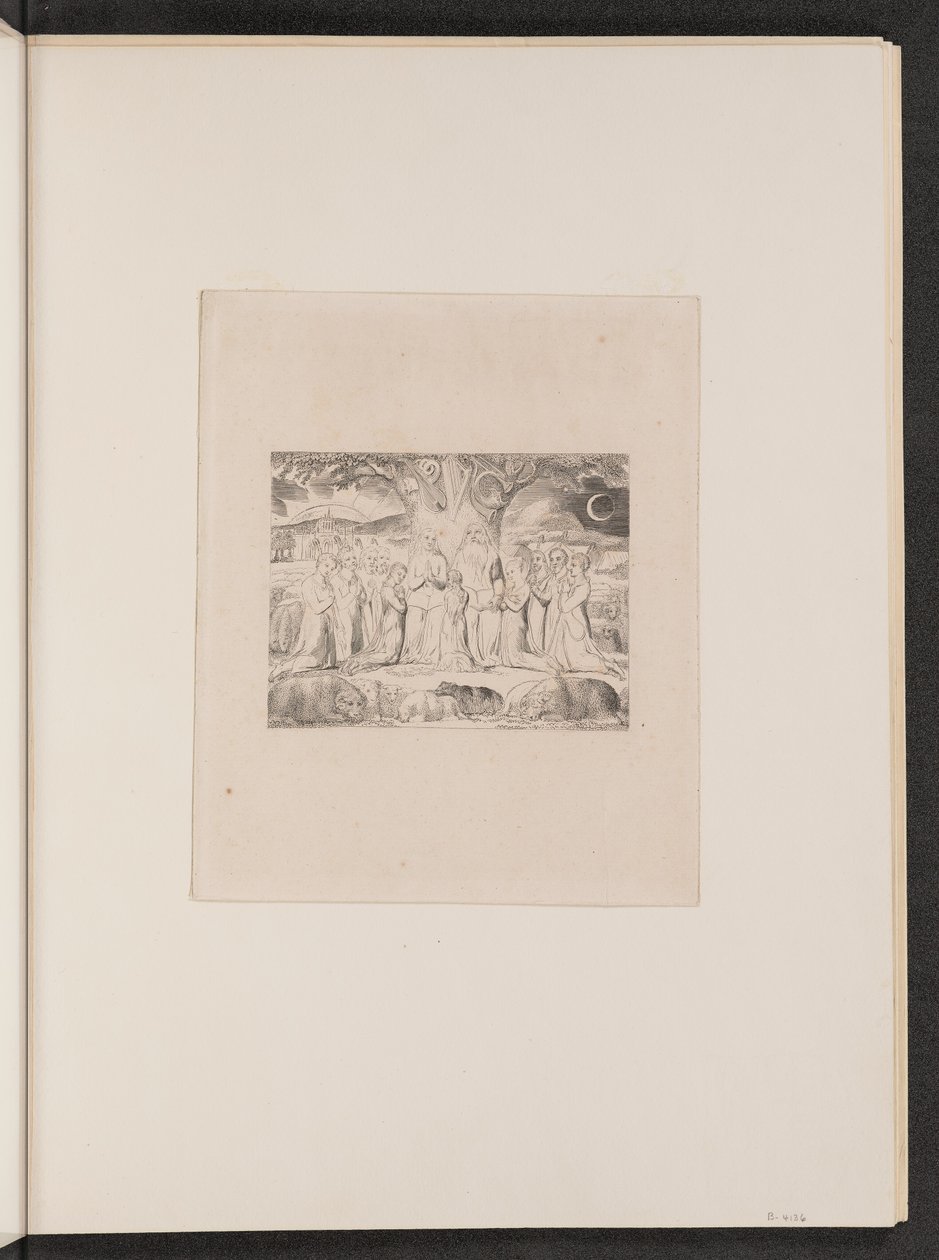 Job og hans familie av William Blake