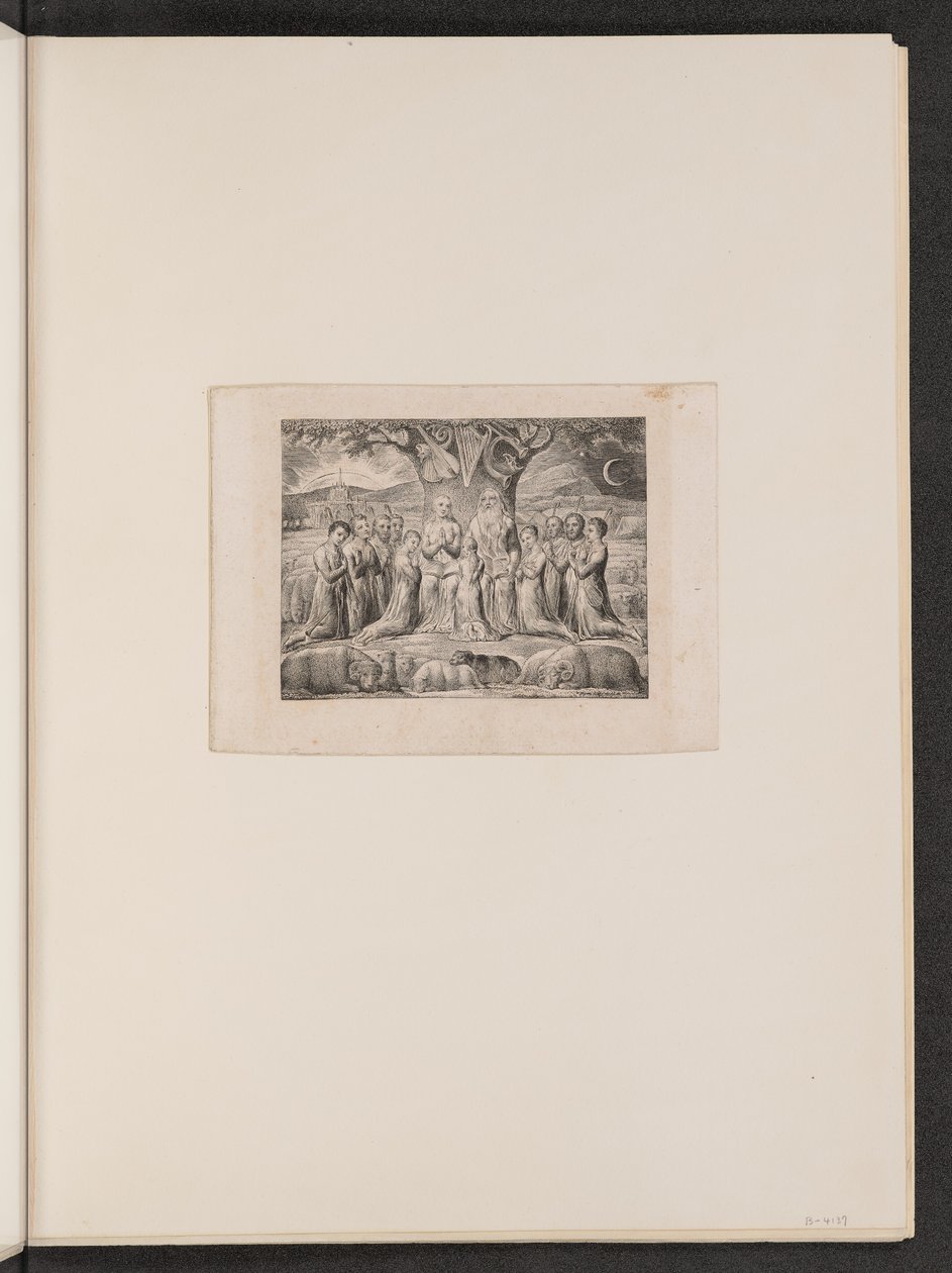 Job og hans familie av William Blake