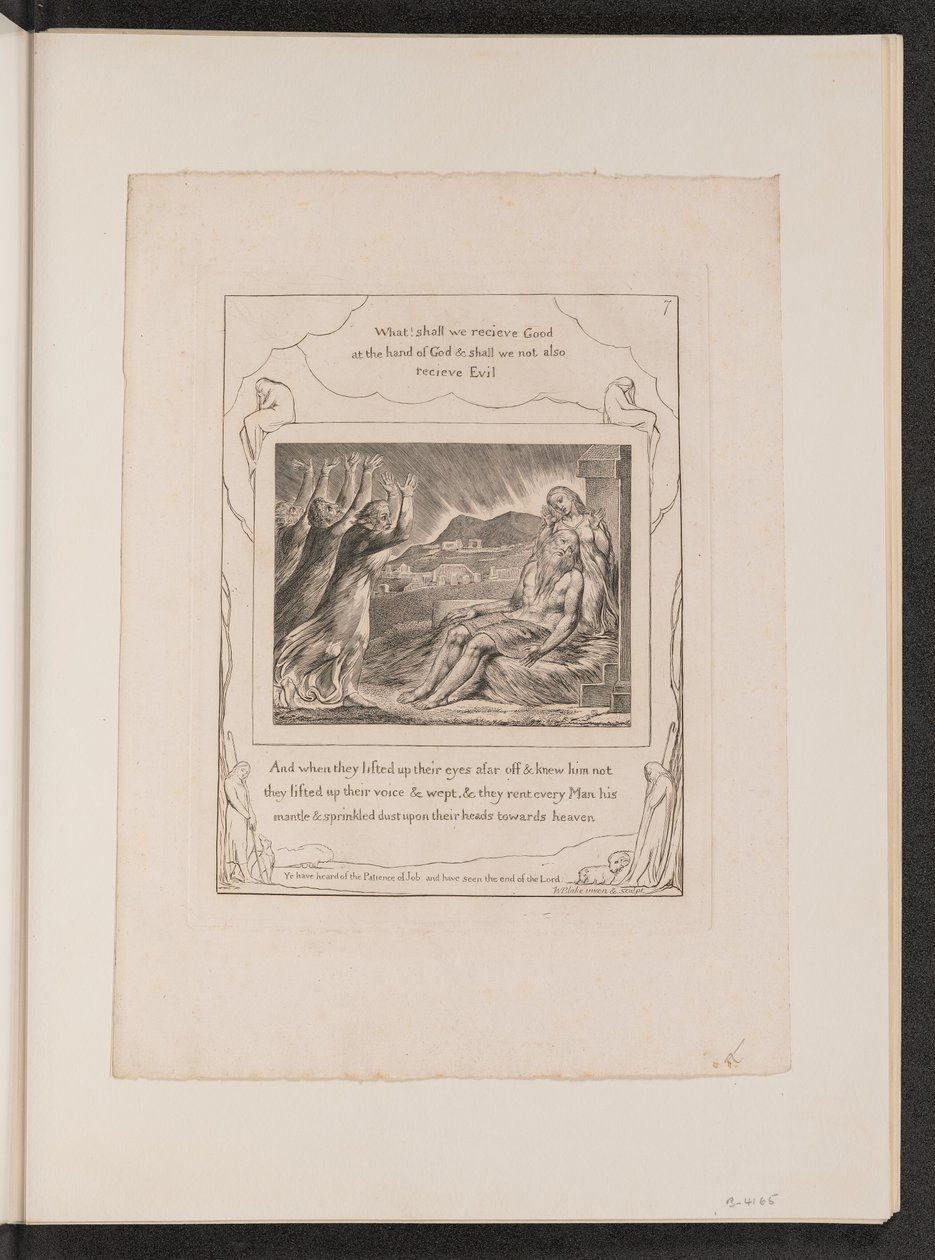 Jobs trøster, 1825. av William Blake