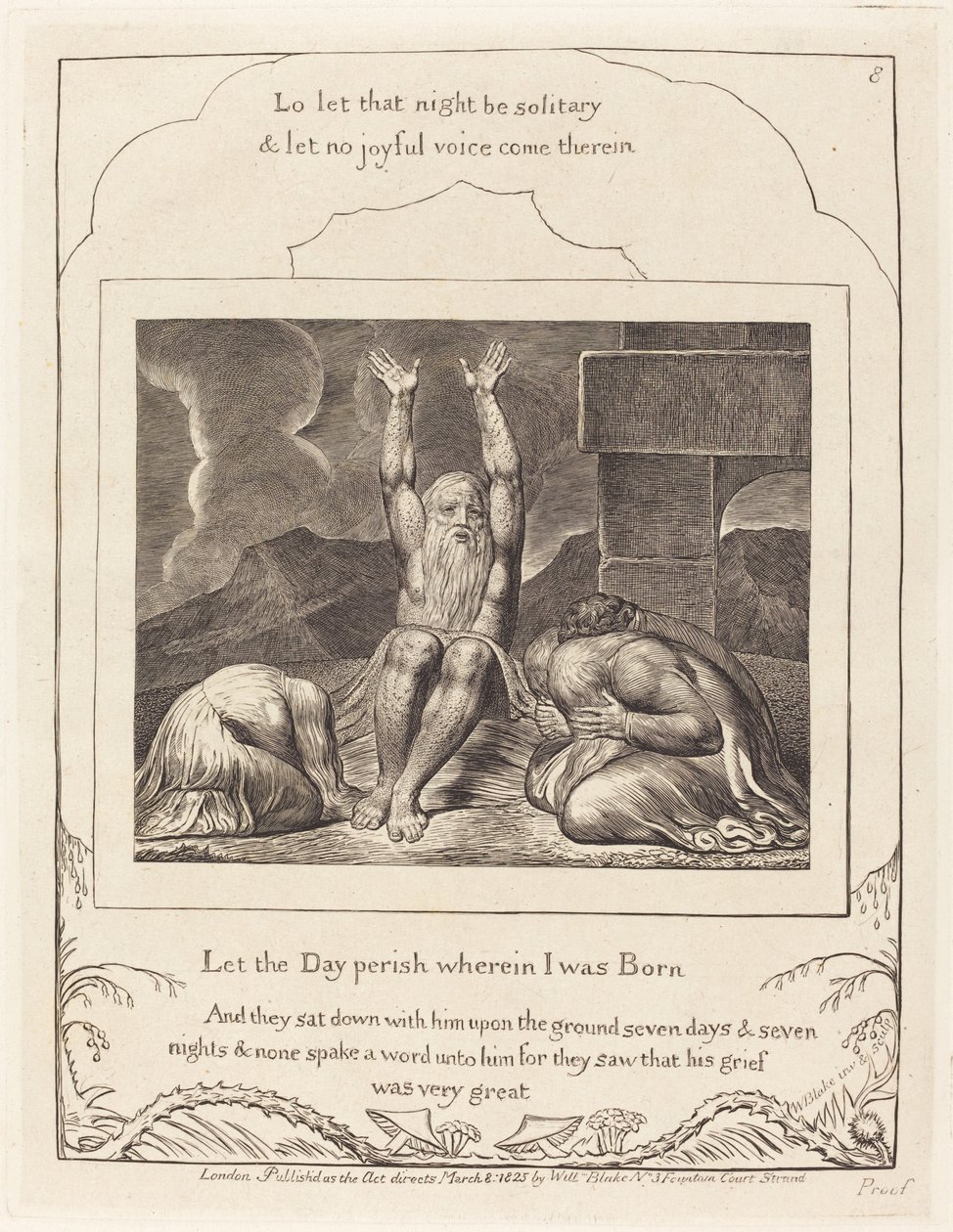 Jobs fortvilelse av William Blake