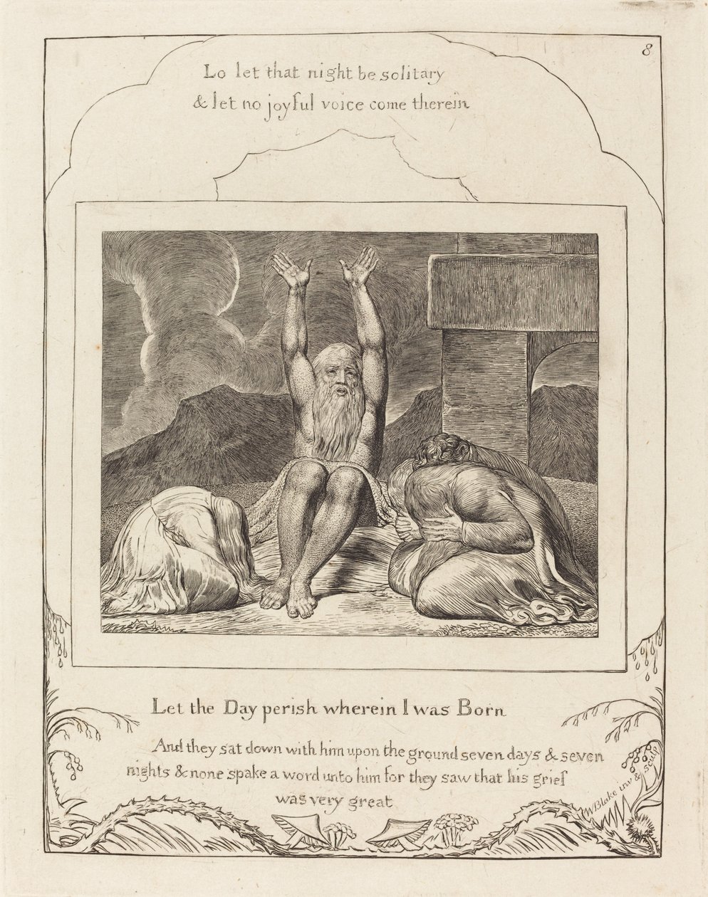 Jobs fortvilelse av William Blake