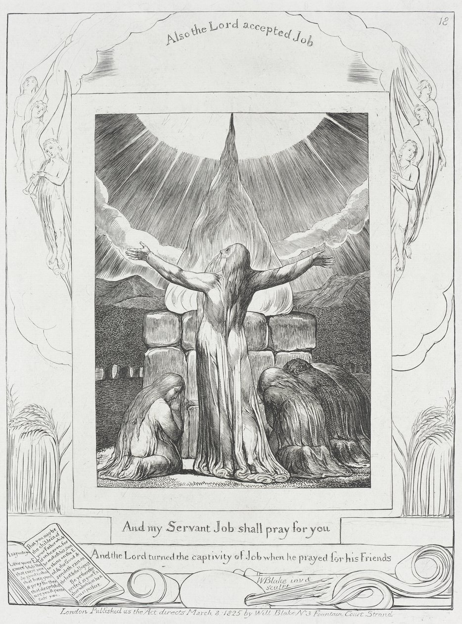 Jobs bønn hørt av William Blake