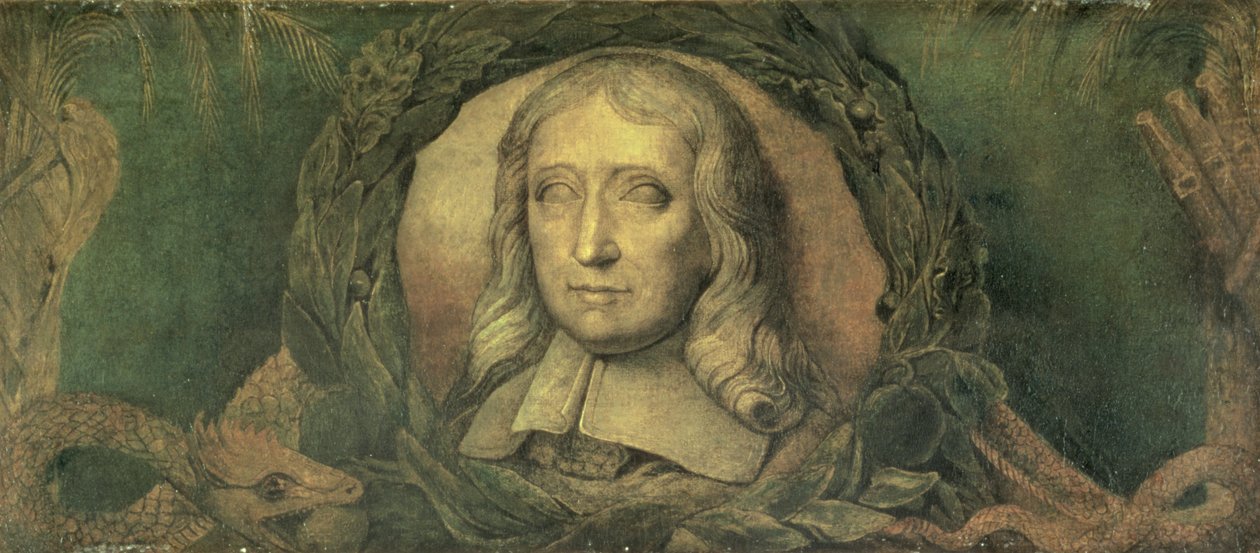 John Milton, ca. 1800-03 (tempera på lerret) av William Blake
