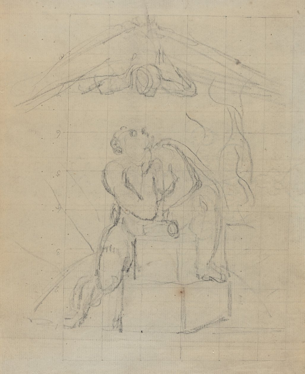 Los and His Spectre [verso] av William Blake