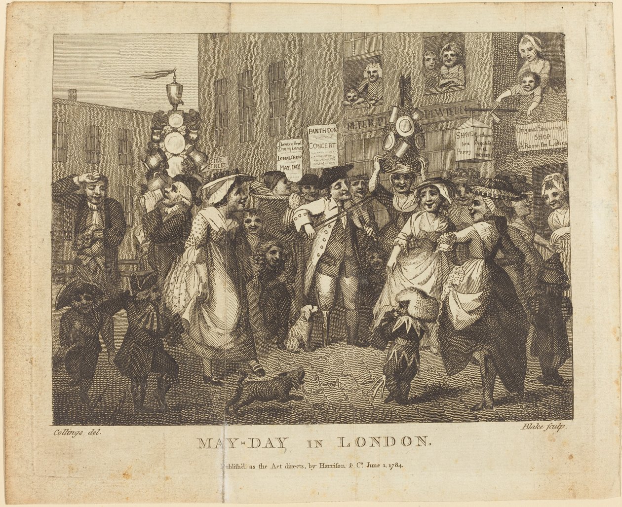 mai-dagen i London, 1784. av William Blake