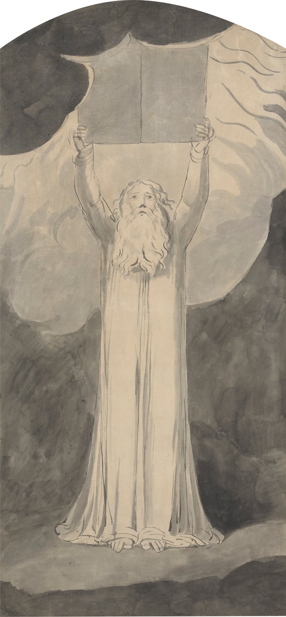 Moses mottar loven av William Blake