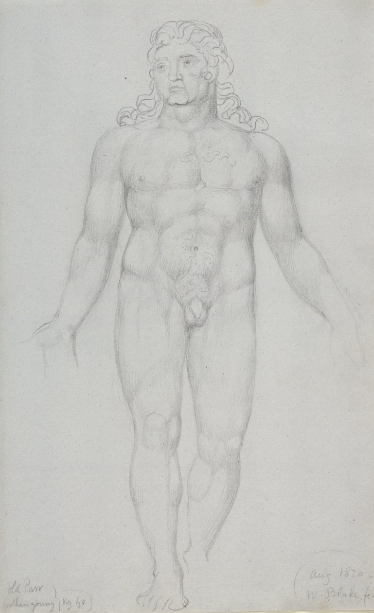 Old Parr When Young, 1820 av William Blake