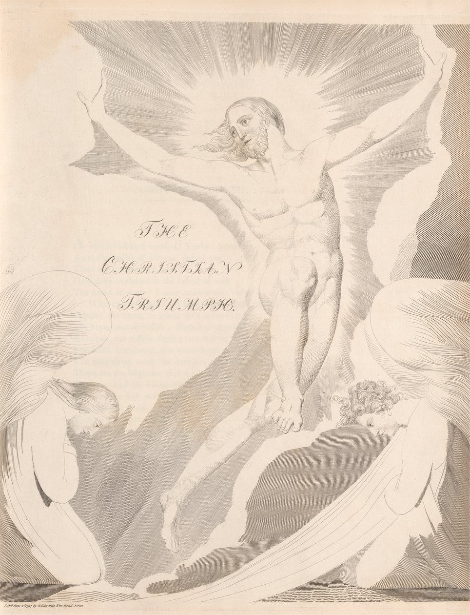 Plate 31 (side 65): [Natt den fjerde] 'THE/ CHRISTIAN/ TRIUMPH' av William Blake