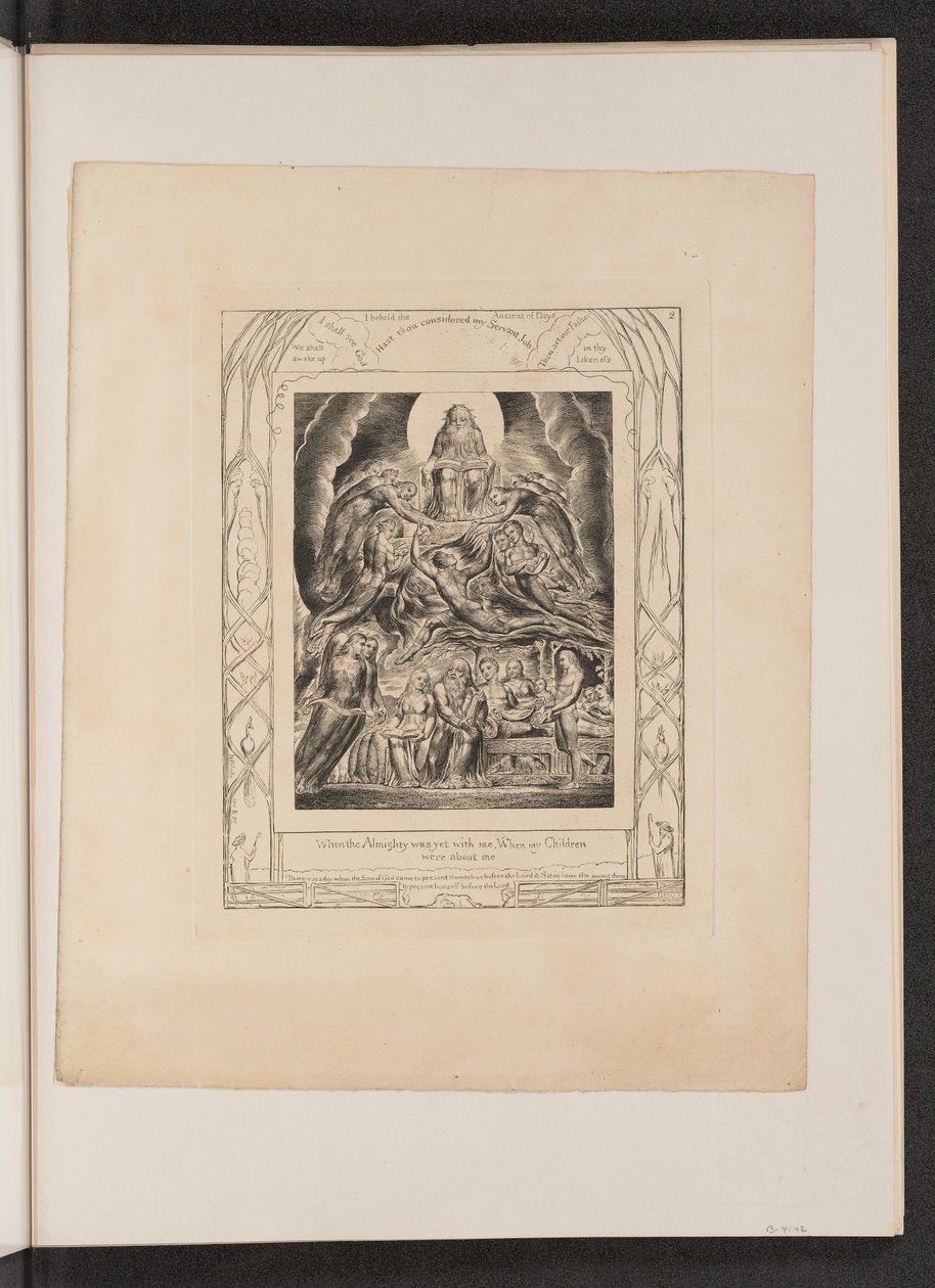 Satan foran Guds trone av William Blake