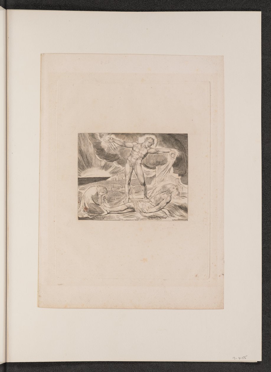 Satan slår jobb med byller av William Blake