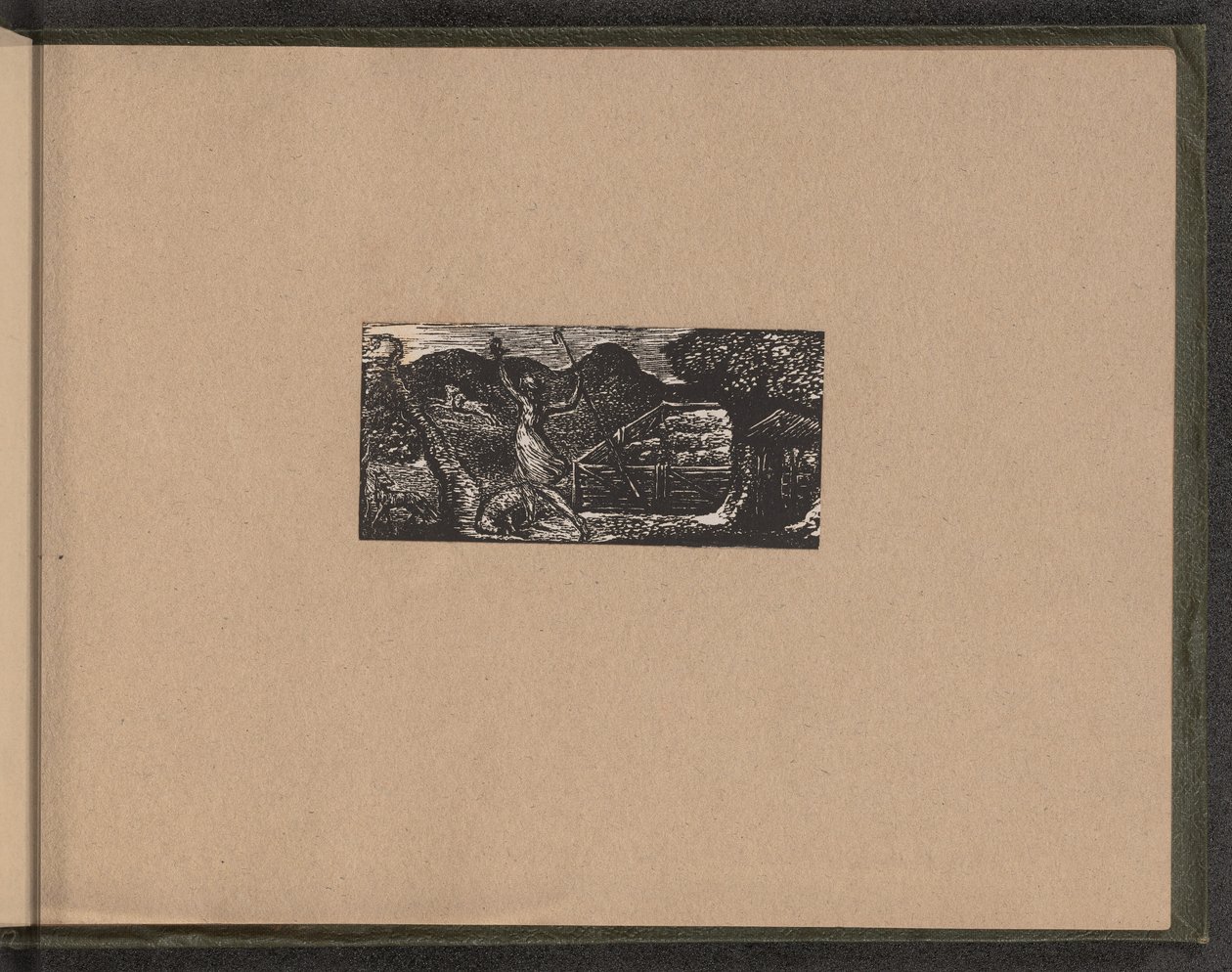 Shepherd jager bort ulv av William Blake
