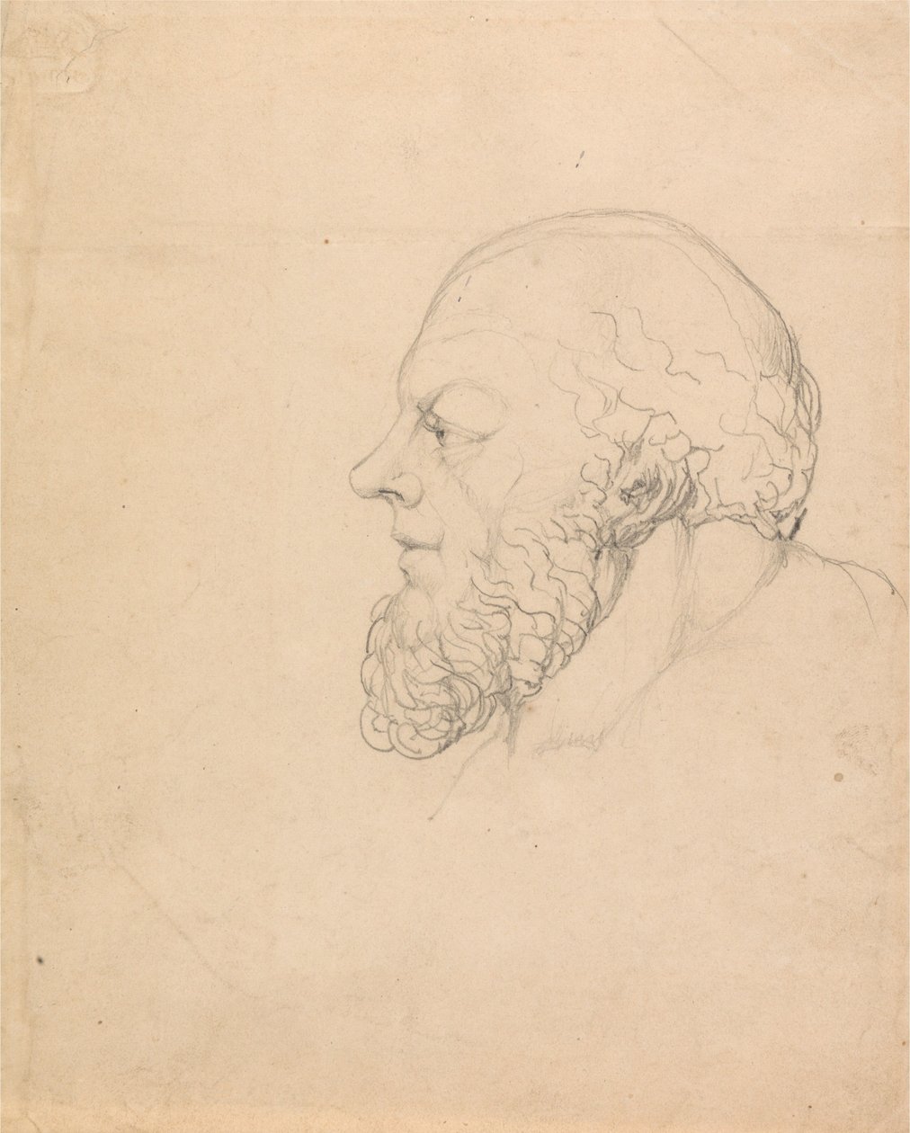 Sokrates, et visjonært hode av William Blake
