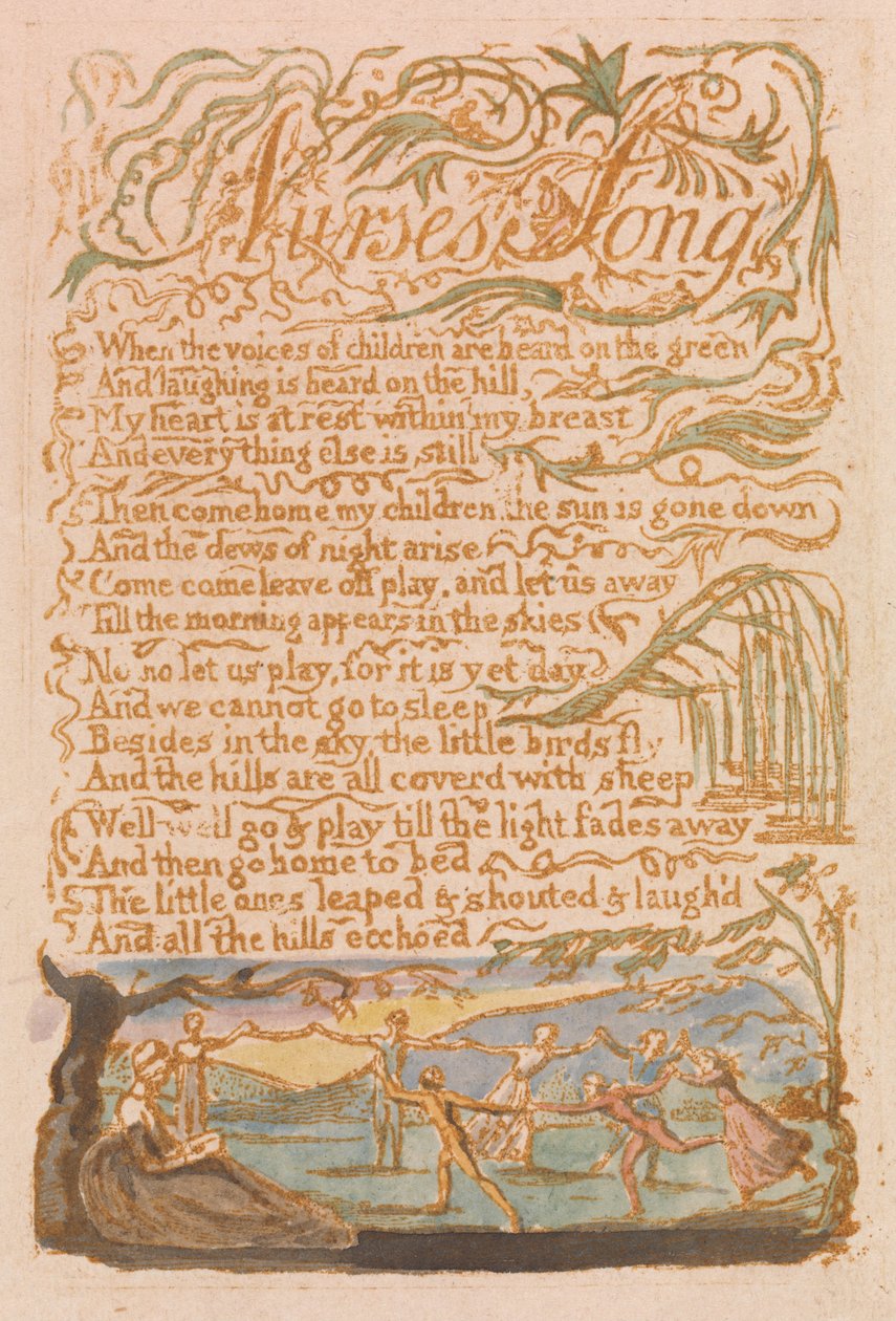 Songs of Innocence, Plate 22, Nurse