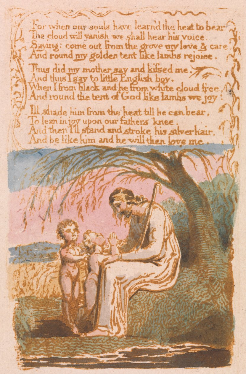 Songs of Innocence, Plate 30, The Little Black Boy (Bentley 10) av William Blake