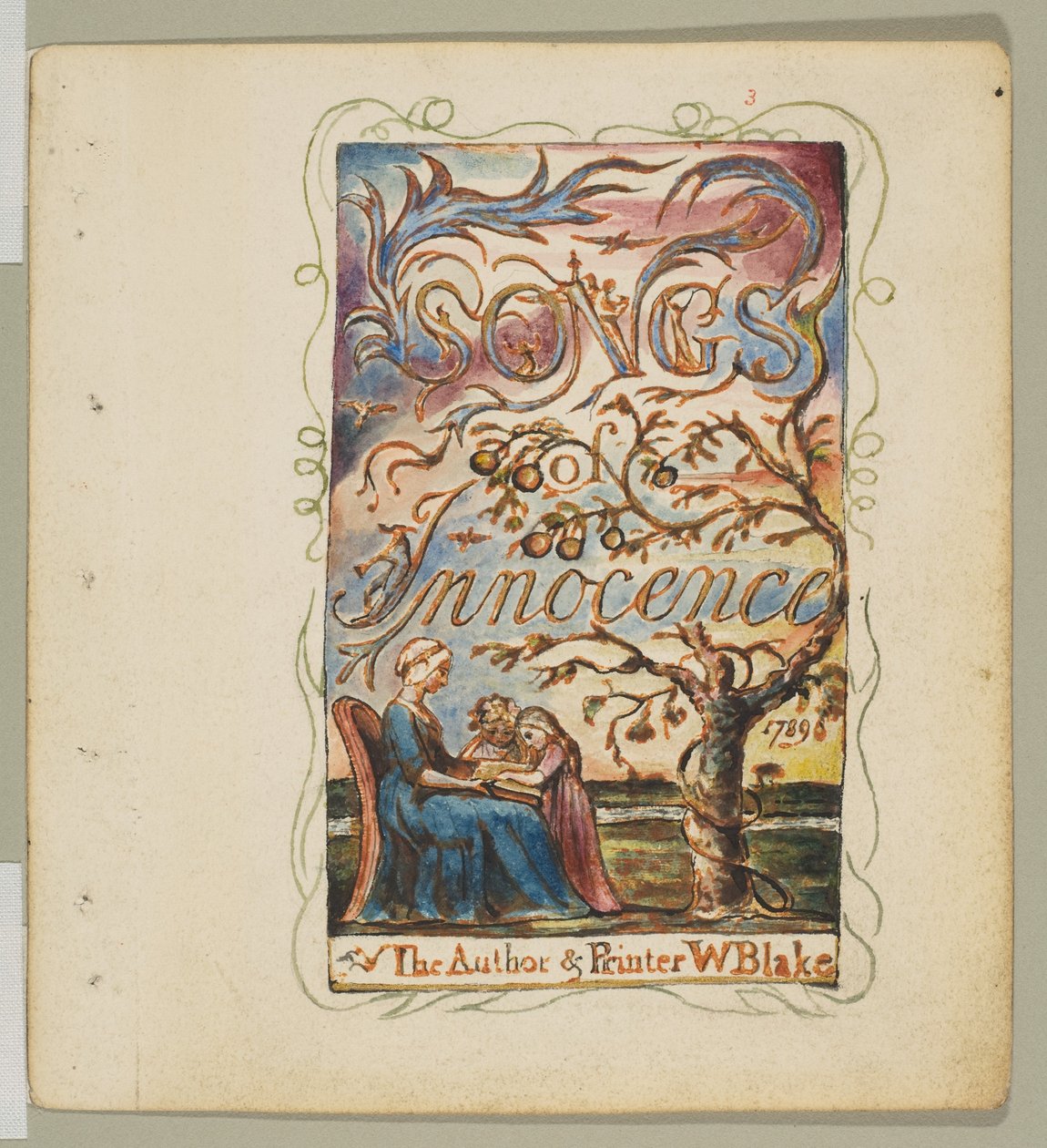 Songs of Innocence: Tittelside, ca. 1825. av William Blake
