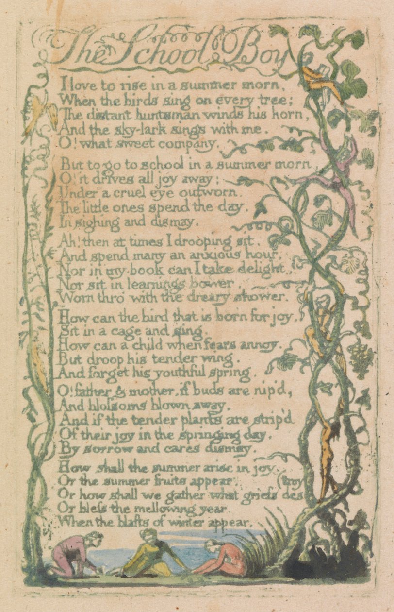 Songs of Innocence and of Experience, plate 12, "Spring" (Bentley 23) av William Blake