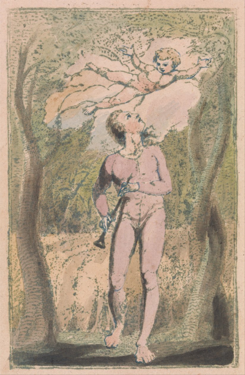 Songs of Innocence and of Experience, Plate 1, Innocence Frontispiece av William Blake