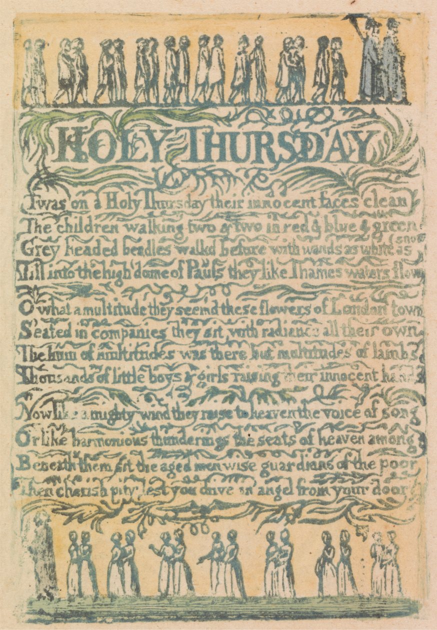 Songs of Innocence and of Experience, plate 24, "The Divine Image" (Bentley 18) av William Blake