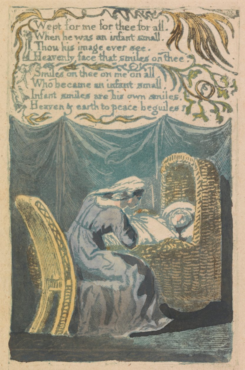 Songs of Innocence and of Experience, plate 26, "A Cradle Song" (Bentley 16) av William Blake