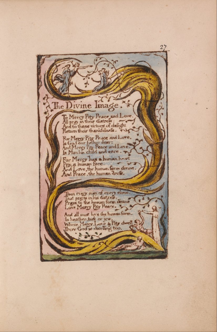 Songs of Innocence and of Experience, Plate 27, The Divine Image (Bentley 18) av William Blake