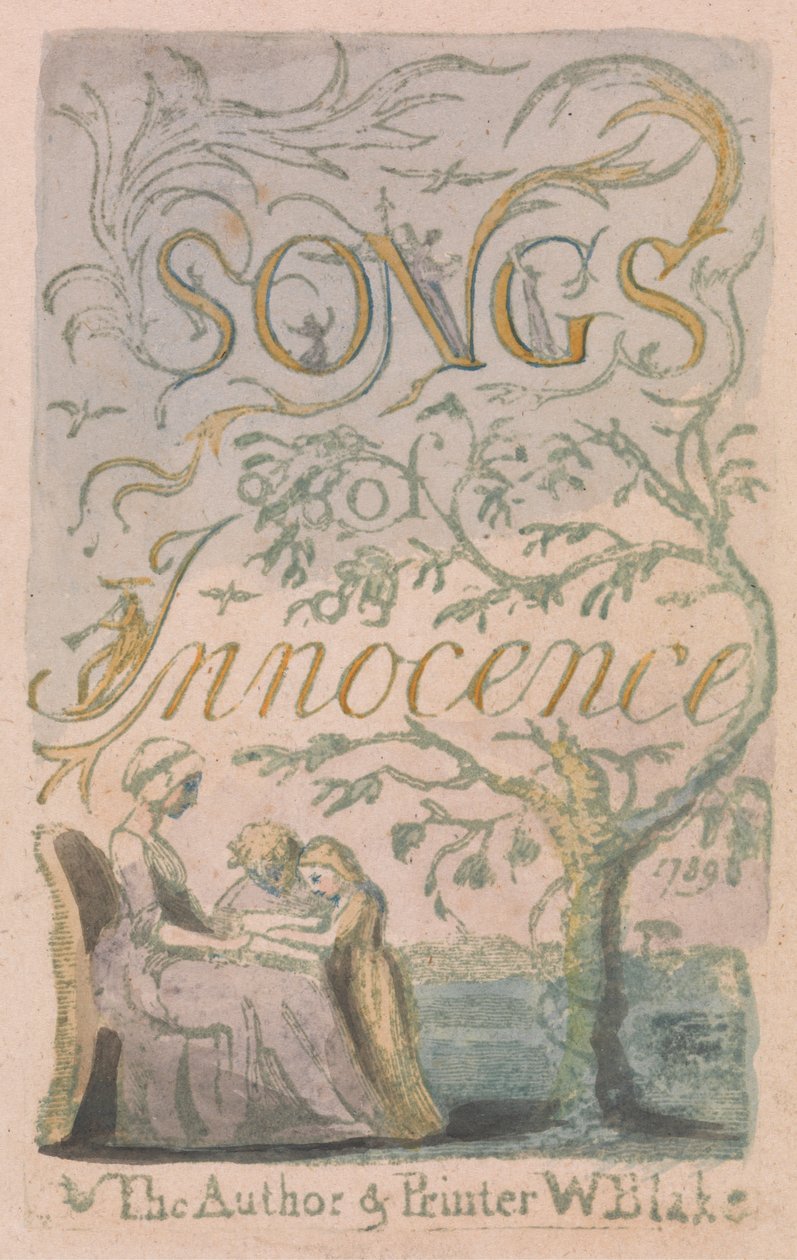 Songs of Innocence and of Experience, Plate 2, Innocence Tittelside (Bentley 3) av William Blake