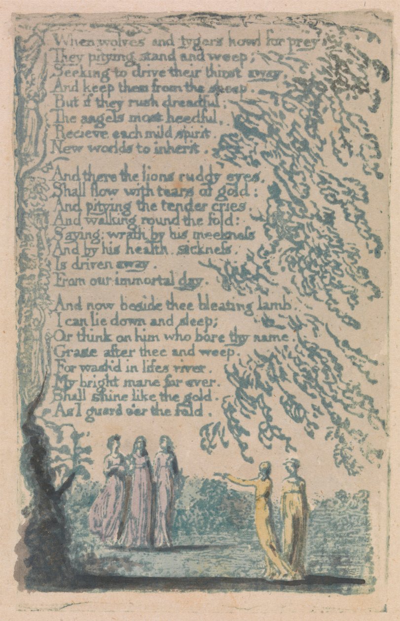 Songs of Innocence and of Experience, Plate 30, "Night" (Bentley 20) av William Blake