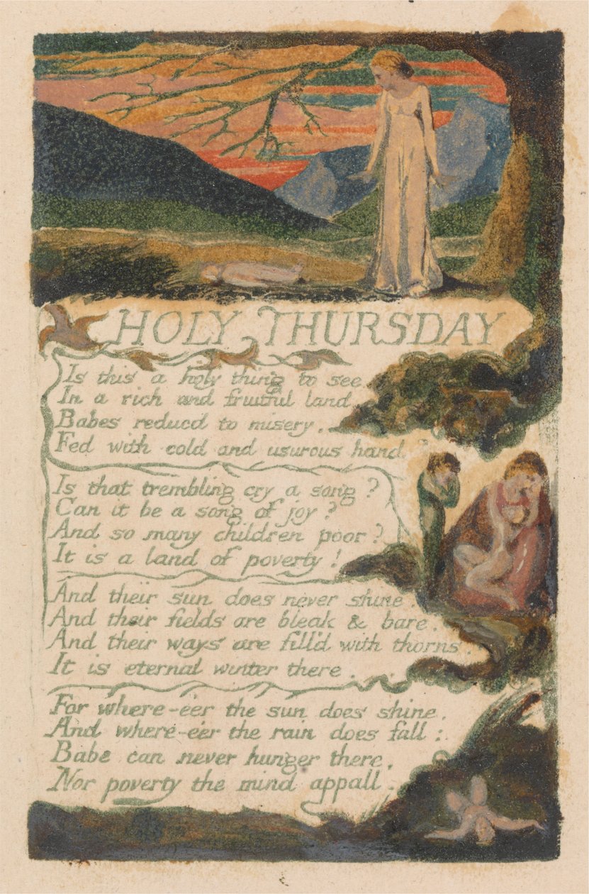 Songs of Innocence and of Experience, plate 38, "Holy Thursday" (Bentley 33) av William Blake