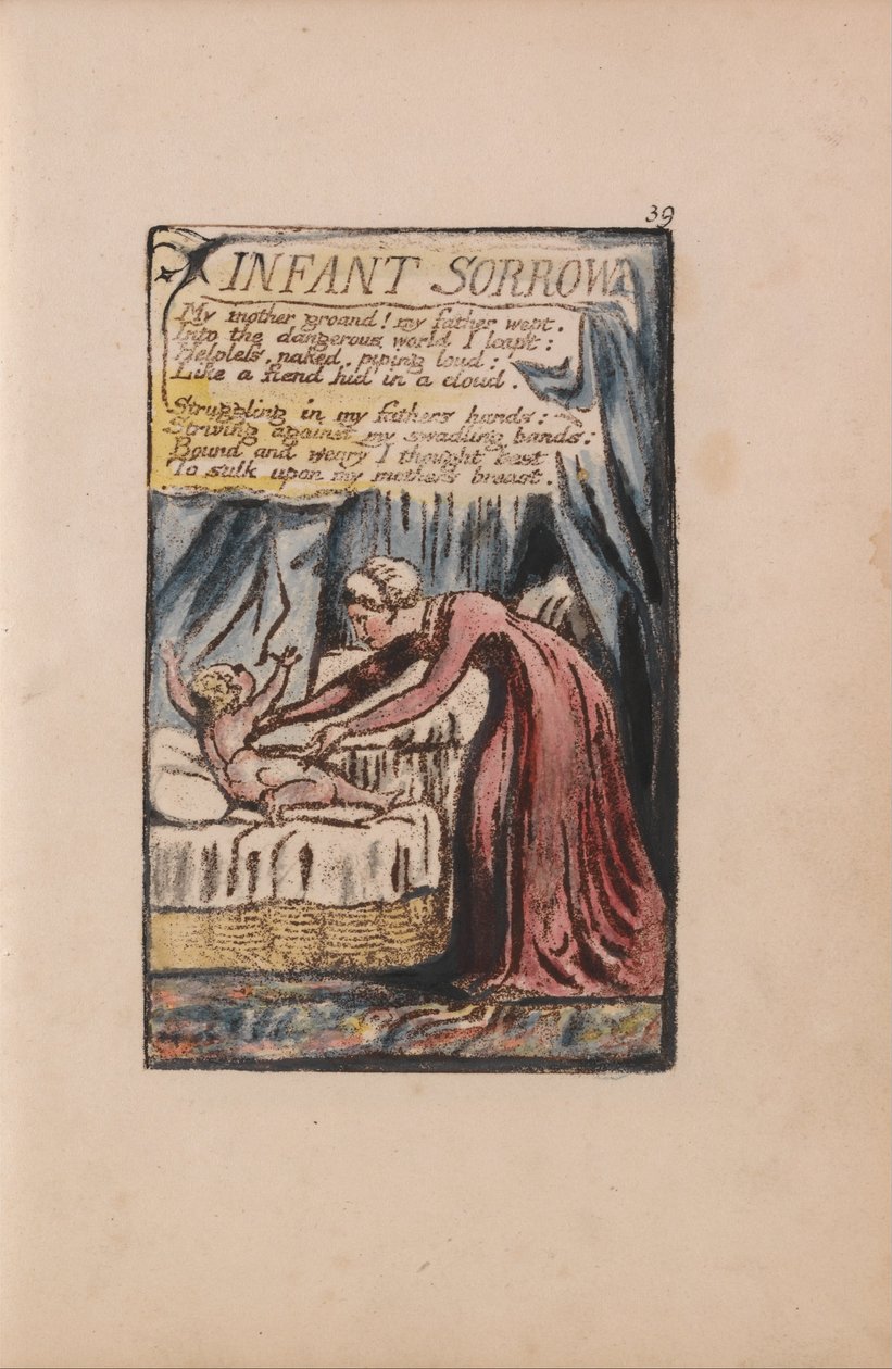 Songs of Innocence and of Experience, Plate 39, Infant Sorrow (Bentley 48) av William Blake