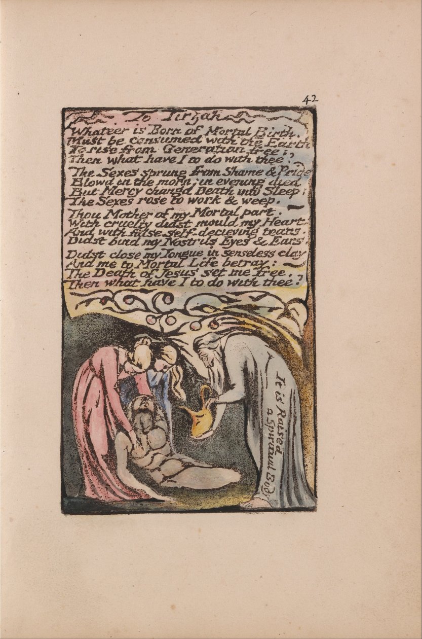 Songs of Innocence and of Experience, Plate 42, To Tirzah (Bentley 52) av William Blake