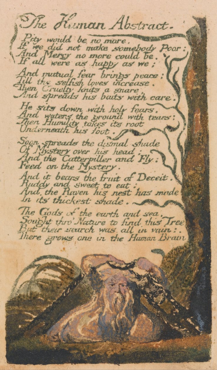 Songs of Innocence and of Experience, Plate 46, The Human Abstract (Bentley 47) av William Blake