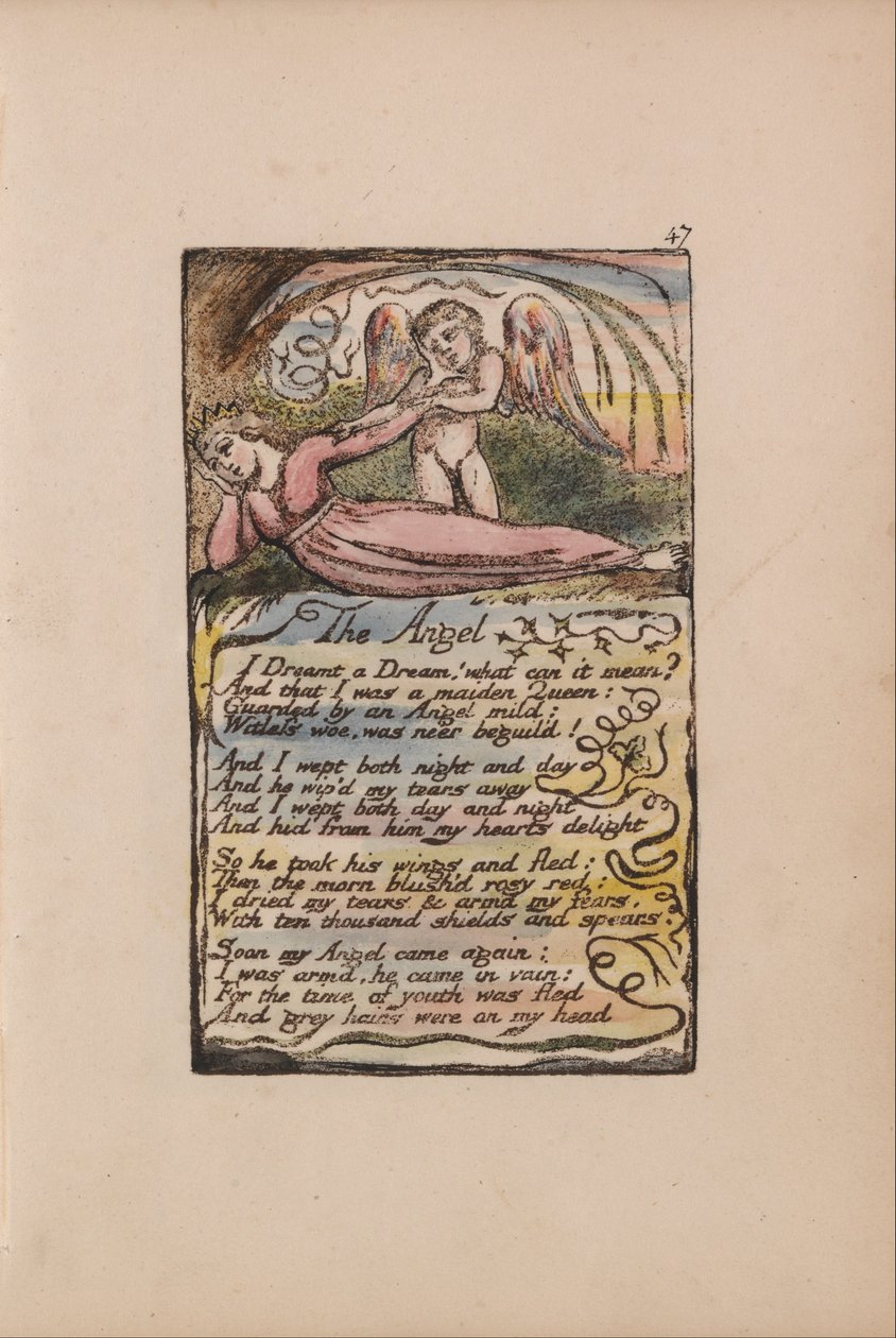 Songs of Innocence and of Experience, Plate 47, The Angel (Bentley 41) av William Blake