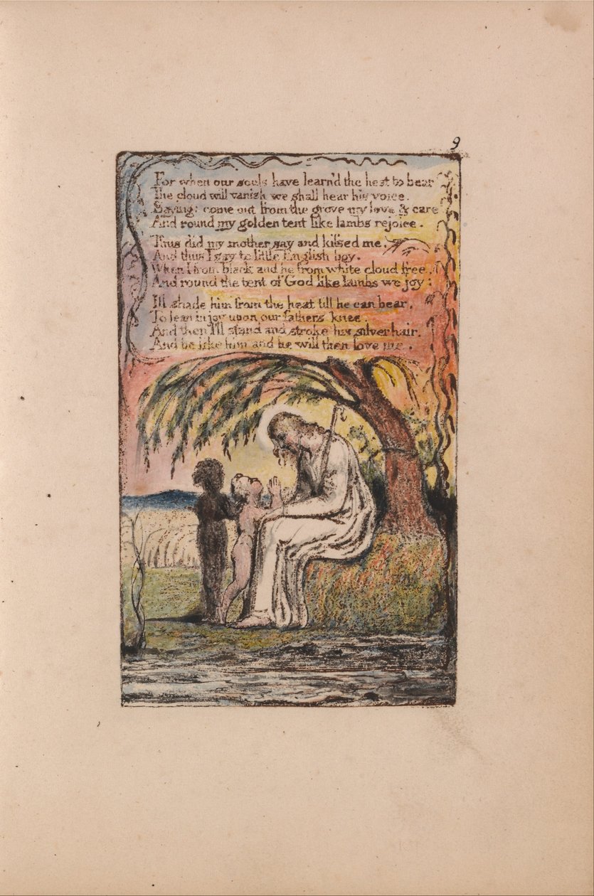 Songs of Innocence and of Experience, Plate 9, The Little Black Boy (Bentley 10) av William Blake
