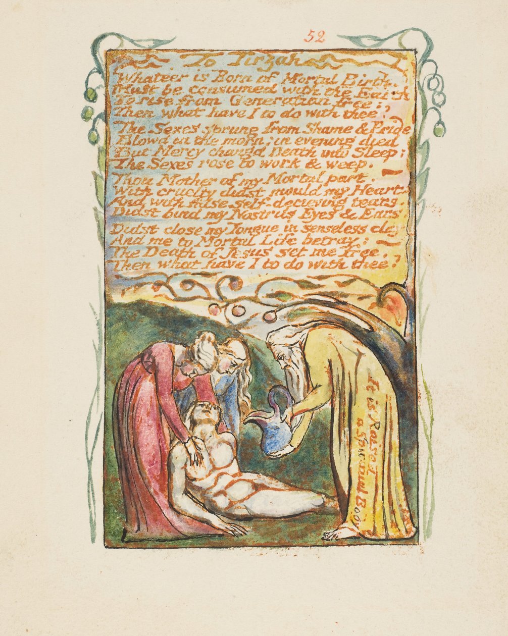 Sanger om uskyld og erfaring: Til Tirzah, ca. 1825. av William Blake