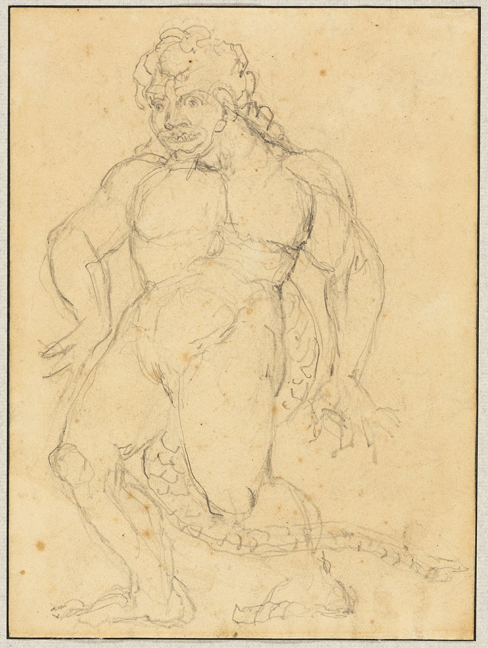 Studie av figuren til Agnello Brunelleschi av William Blake