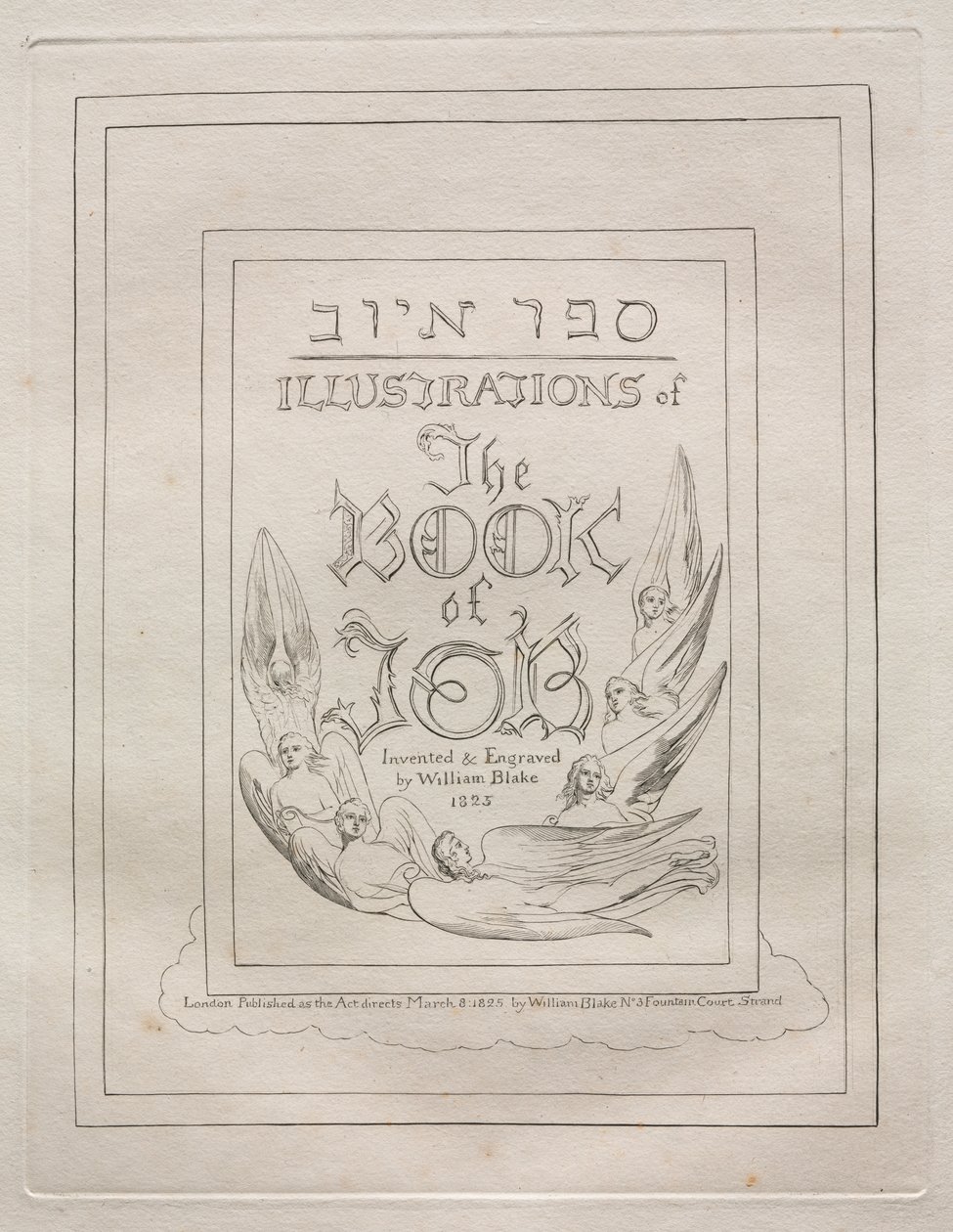 Jobs bok: Tittelside av William Blake